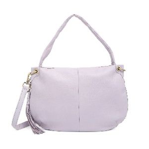HOBO Vale Leather Shoulder Bag, Pale Mauve